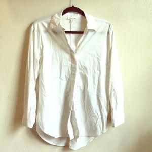 Long sleeve white button down